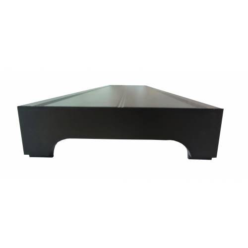 Nóżkozaślepki PEŁNE do profilu aluminiowego 160mm CZARNE nóżki komplet - wysokość 47 mm - PCV - 2szt